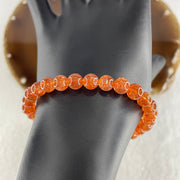 Very Good Natural Golden Sun Stone Beads Bracelet 11.60g 16cm 6.8mm 29 Beads - Huangs Jadeite and Jewelry Pte Ltd