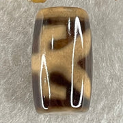 Natural Powerful Tibetan Old Oily Agate Patina Guiren Tairen Human Dzi Bead Totem Amulet Heavenly Master (Tian Zhu) 贵人天诛 4.55g 19.6 by 11.5mm - Huangs Jadeite and Jewelry Pte Ltd