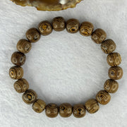 Natural Wenge Wooden Beads Bracelets 天然鸡翅木手链 9.35g 16.5cm 9.9mm 21 Beads - Huangs Jadeite and Jewelry Pte Ltd