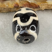 Natural Powerful Tibetan Old Oily Agate Double Bodhi Tree Dzi Bead Heavenly Master (Tian Zhu) 菩提树天珠 4.50g 17.6 by 13.1mm - Huangs Jadeite and Jewelry Pte Ltd