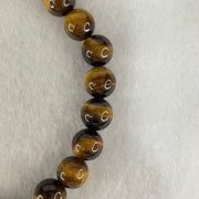 Natural Yellow Tiger's Eye Quartz Beads Bracelet 18.23g 15.5cm 8.5mm 23 Beads - Huangs Jadeite and Jewelry Pte Ltd