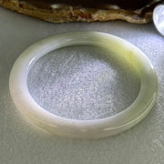 Type A Light Lavender and Light Green Jadeite Bangle Internal Diameter 55.1mm 28.89g 6.4 by 8.8mm (Very Slight Internal Line) - Huangs Jadeite and Jewelry Pte Ltd