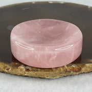 Natural Rose Quartz Plate Display 91.73g 55.3 by 16.4mm - Huangs Jadeite and Jewelry Pte Ltd