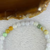 Type A Colourful Jadeite Jade Beads Bracelet 12.50g 6.2 mm 33 Beads - Huangs Jadeite and Jewelry Pte Ltd