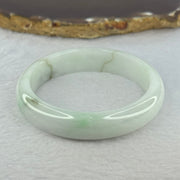 Type A Light Green Jadeite Bangle 41.68g Internal Diameter 52.2mm 12.9 by 7.2mm (Slight External Rough) - Huangs Jadeite and Jewelry Pte Ltd