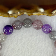 Natural Super 7 Beads Bracelet 32.42g 17.5cm 10.8mm 19 Beads - Huangs Jadeite and Jewelry Pte Ltd