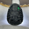 Type A Partial Translucent Black Omphasite Jadeite Thousand Hands Guan Yin Pendent A货墨翠千手观音牌 32.64g 60.6 by 44.4 by 7.6 mm - Huangs Jadeite and Jewelry Pte Ltd