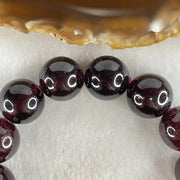Natural Red Garnet Beads Bracelet 102.52g 17cm 15.8mm 14 Beads (1 Bead External Rough) - Huangs Jadeite and Jewelry Pte Ltd