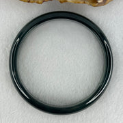 Good Grade Type A Icy Blueish Green Jadeite Bangle Internal Diameter 57.6mm 34.25g 10.7 by 6.8mm (Perfect) - Huangs Jadeite and Jewelry Pte Ltd