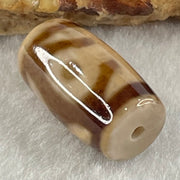 Natural Powerful Tibetan Old Oily Agate Patina Guiren Tairen Human Dzi Bead Totem Amulet Heavenly Master (Tian Zhu) 贵人天诛 4.68g 19.9 by 11.6mm - Huangs Jadeite and Jewelry Pte Ltd