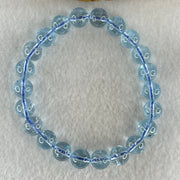 Above Average Natural Blue Topaz Beads Bracelet 26.15g 15.5cm 8.7mm 22 Beads - Huangs Jadeite and Jewelry Pte Ltd