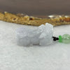 Type A Lavender Jadeite Pixiu Pendent 15.82g 32.2 by 14.8 by 15.1mm - Huangs Jadeite and Jewelry Pte Ltd