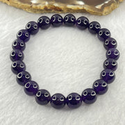 Good Grade Natural Amethyst Bracelet 23.21g 16.5cm 9.4mm 22 Beads - Huangs Jadeite and Jewelry Pte Ltd