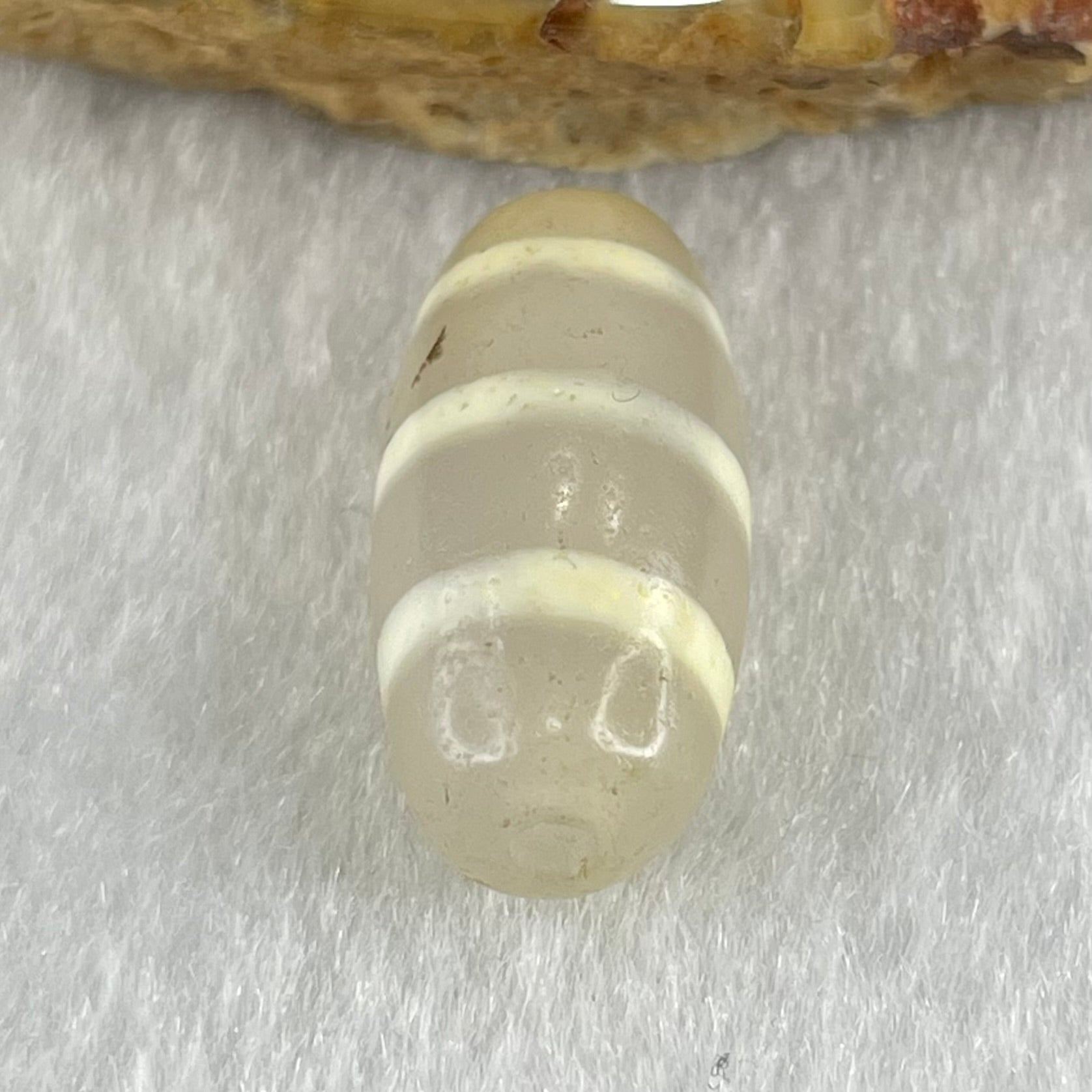 Natural Powerful Tibetan Old Oily Agate 3-Lines Dzi Bead Heavenly Master (Tian Zhu) 三行天诛 2.76g 20.1 by 9.7mm - Huangs Jadeite and Jewelry Pte Ltd