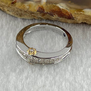 Pre-Love Gold Heart Celestial 18K 750 White Gold with Natural Diamonds Ring 3.40g US4.75 HK10 (Extra 3% for Credit Card included) - Huangs Jadeite and Jewelry Pte Ltd