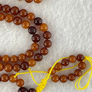 Natural Mixed Color Amber Beads Necklaces 12.45g 60cm 7.1mm 1 bead 5.7mm 111 Beads - Huangs Jadeite and Jewelry Pte Ltd