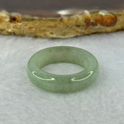 Type A Green Jadeite Ring 4.29g 6.1 by 4.0mm US7 HK15.5 - Huangs Jadeite and Jewelry Pte Ltd