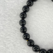 Natural Black Gold King Amber Beads Bracelet 天然黑金翁王琥珀手链 7.54g 16cm 8.5mm 23 Beads - Huangs Jadeite and Jewelry Pte Ltd