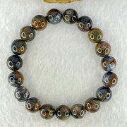 Good Grade Natural Petersite Beads Bracelet 26.85g 16cm 10.4mm 19 Beads - Huangs Jadeite and Jewelry Pte Ltd