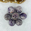 Natural Amethyst 7 Sphere Ball Set 113.36g 80.0 by 31.0mm Diameter 20.1mm by 7 pcs - Huangs Jadeite and Jewelry Pte Ltd