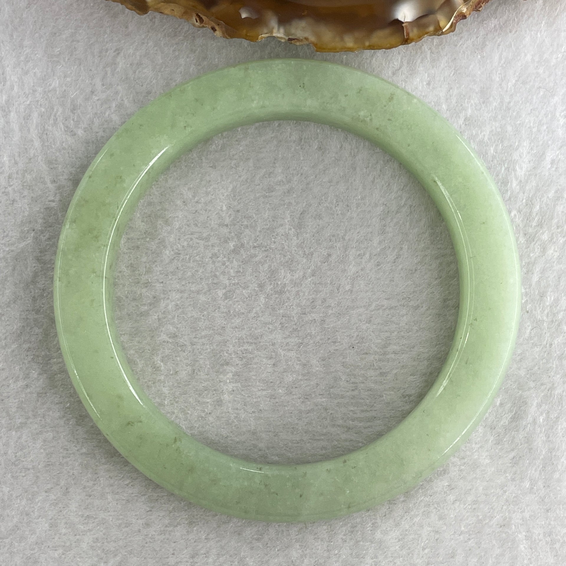 Natural Green Aventurine Bangle 48.11g Inner Diameter 58.4mm 9.8 by 10.0mm (Close to Perfect) - Huangs Jadeite and Jewelry Pte Ltd
