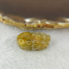 Above Average Grade Natural Golden Rutilated Quartz Pixiu Charm for Bracelet 天然金发水晶貔貅 6.16g 24.7 by 15.0 by 9.8mm - Huangs Jadeite and Jewelry Pte Ltd