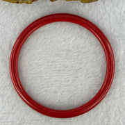 Natural Red Cinnabar Bangle 16.50g Internal Diameter 56.4mm 5.3 by 5.6mm - Huangs Jadeite and Jewelry Pte Ltd