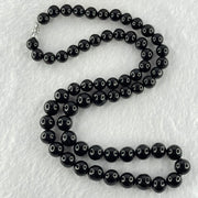 Natural Black Red Gold King Amber Beads Necklace 天然黑金翁王琥珀手链 24.02g 54cm 8.1 by 9.8mm 63 Beads - Huangs Jadeite and Jewelry Pte Ltd