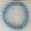 Natural Aquamarine Bracelet 天然海蓝宝石手链 19.31g 15.5cm 8.9mm 22 Beads - Huangs Jadeite and Jewelry Pte Ltd