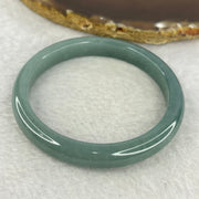 Type A Blueish Green Jadeite Bangle Inner Diameter 54.7mm 32.15g 9.1 by 6.8 (Perfect) - Huangs Jadeite and Jewelry Pte Ltd