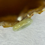 Type A Green with Yellowish Brown Patches Jadeite Ring 2.37g 4.7 by 3.3mm US4.25 HK9 - Huangs Jadeite and Jewelry Pte Ltd