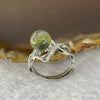 Natural Green Phantom Quartz in 925 Sliver Ring 2.69g 8.0 by 8.0 mm - Huangs Jadeite and Jewelry Pte Ltd