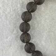 Grey Liuli Beads Bracelet 20.93g 16cm 9.6mm 21Beads - Huangs Jadeite and Jewelry Pte Ltd