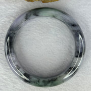 Type A Lavender with Wuji Grey and Green Jadeite Bangle Internal Diameter 56.4mm 78.54g 15.1 by 9.5mm (Very Slight Internal Line) - Huangs Jadeite and Jewelry Pte Ltd