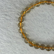 Natural Golden Rutilated Quartz Beads 天然金发水晶手链 12.88g 15.5cm 7.2mm 27 Beads - Huangs Jadeite and Jewelry Pte Ltd