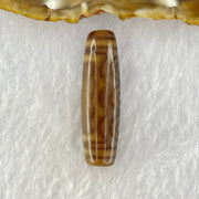 Natural Powerful Tibetan Old Oily Agate 5 Eyes Dzi Bead Heavenly Master (Tian Zhu) 五眼天诛 7.70g 39.2 by 11.6mm - Huangs Jadeite and Jewelry Pte Ltd