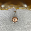 Meteorite in 925 Sliver Pendent (Rose Gold Color) 3.20g 14.1 by 13.2 by 8.0 mm - Huangs Jadeite and Jewelry Pte Ltd