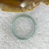Type A Icy Blueish Green Jade Ring 1.17g 2.9 by 2.4 mm US 8.5/ HK 19 (External Line) - Huangs Jadeite and Jewelry Pte Ltd