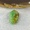 Type A Apple Green with Brown Jadeite Pixiu Pendent A货苹果绿加黄色翡翠貔貅牌 7.65g 24.0 by 16.4 10.0 mm - Huangs Jadeite and Jewelry Pte Ltd