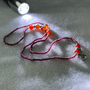 Natural Red Garnet Beads Necklace 11.43g 48cm 6.5mm 8Beads - 2.6mm 92Beads - Huangs Jadeite and Jewelry Pte Ltd