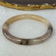 Transparent Purple Peach Yellow Quartzite Jade Bangle 天山水沫玉手镯 Inner Diameter 59.6mm 29.96g 8.4 by 8.4mm - Huangs Jadeite and Jewelry Pte Ltd