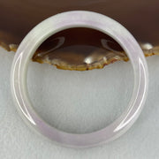 Type A Light Lavender with Slight Light Green Jadeite Bangle Internal Diameter 55.9mm 53.17g 12.1 by 8.2mm (Very Slight Internal Lines) - Huangs Jadeite and Jewelry Pte Ltd