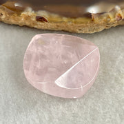 Natural Rose Quatz Round Triangular Mini Display 9.43g 25.5 by 25.2 by 9.4mm - Huangs Jadeite and Jewelry Pte Ltd