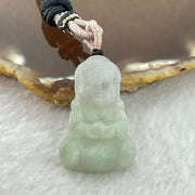 Type A Light Green Jadeite Baby Buddha Pendent 11.45g 33.2 by 21.0 by 8.4mm - Huangs Jadeite and Jewelry Pte Ltd
