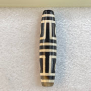 Natural Powerful Tibetan Old Oily Agate Patina 4 Mercy Bodhi Tree Leaf Dzi Bead Heavenly Master (Tian Zhu) 六眼天诛 16.43g 59.5 by 13.4mm - Huangs Jadeite and Jewelry Pte Ltd