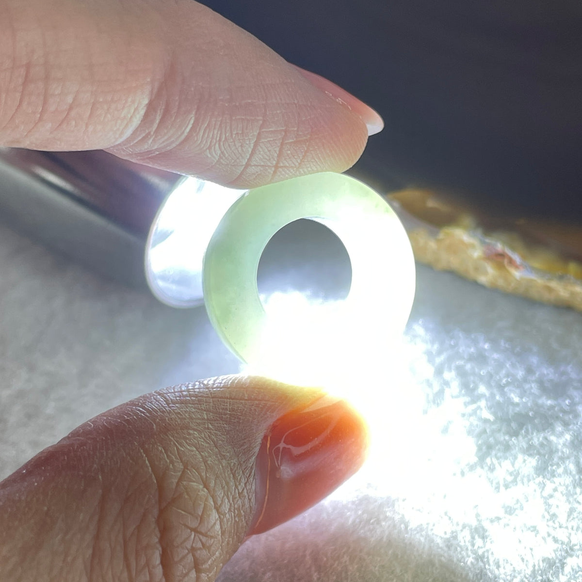 Natural Type A Green Jadeite Mini Round Shape Pendant | Harmony, Peace & Wholeness Talisman (3.49g | 19.7 x 5.3mm) - Huangs Jadeite and Jewelry Pte Ltd
