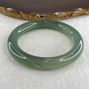 Natural Icy Green Agate Bangle 45.79g Internal Diameter 55.5mm 10.7 by 10.9mm (Perfect) - Huangs Jadeite and Jewelry Pte Ltd