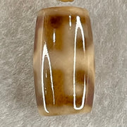 Natural Powerful Tibetan Old Oily Agate Patina Guiren Tairen Human Dzi Bead Totem Amulet Heavenly Master (Tian Zhu) 贵人天诛 4.80g 20.2 by 11.6mm - Huangs Jadeite and Jewelry Pte Ltd