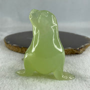 Natural Green Serpentine Seal Display 280.3g 98.5 by 72.8 by 82.4mm - Huangs Jadeite and Jewelry Pte Ltd