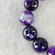 Dyed Agate Faceted Beads Bracelet 49.39g 17cm 13.8mm 14 Beads - Huangs Jadeite and Jewelry Pte Ltd